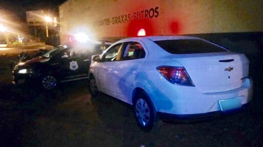 Prisma roubado foi recuperado na ação. Foto: Divulgação/GM.