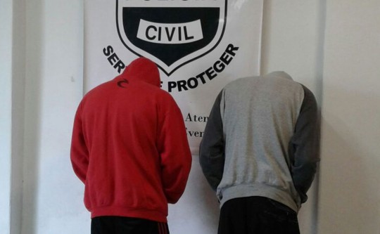 Dois dos suspeitos já contam com passagens policiais por tentativa de homicídio. Foto: Gerson Klaina.