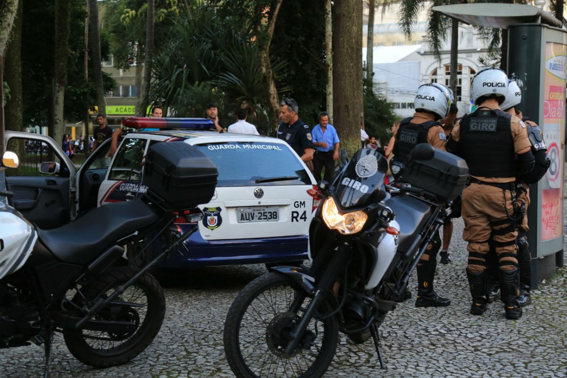 Guarda Municipais em ação no Centro da cidade. Foto: Arquivo