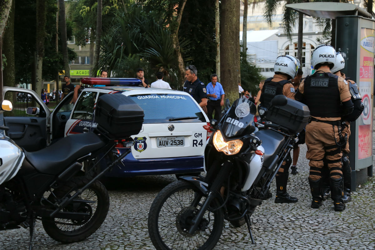 Guarda Municipais em ação no Centro da cidade. Foto: Arquivo