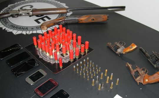 André assumiu que as armas apreendidas eram dele. Foto: Gerson Klaina