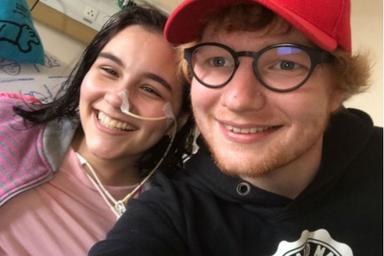 Isadora e Ed Sheeran. Foto: Divulgação.