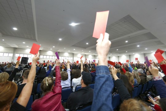 Assembleias pra negociações salarias devem visar o interesse da categoria, mas não é sempre isso que acontece. Foto: Arquivo