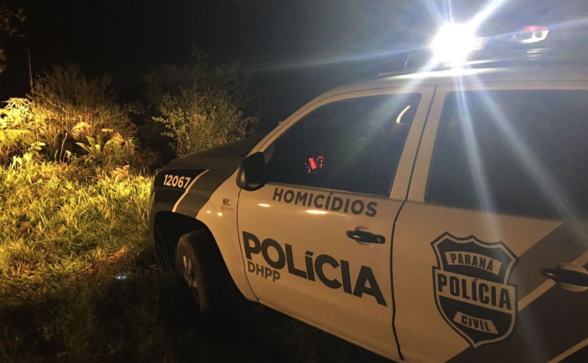 Polícia encontrou corpo de professor em um local de mata fechada entre São José dos Pinhais e Morretes . Foto: Divulgação/Polícia Civil.