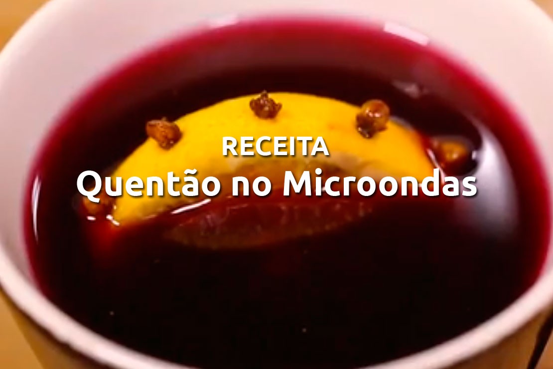Quentão de vinho no microondas