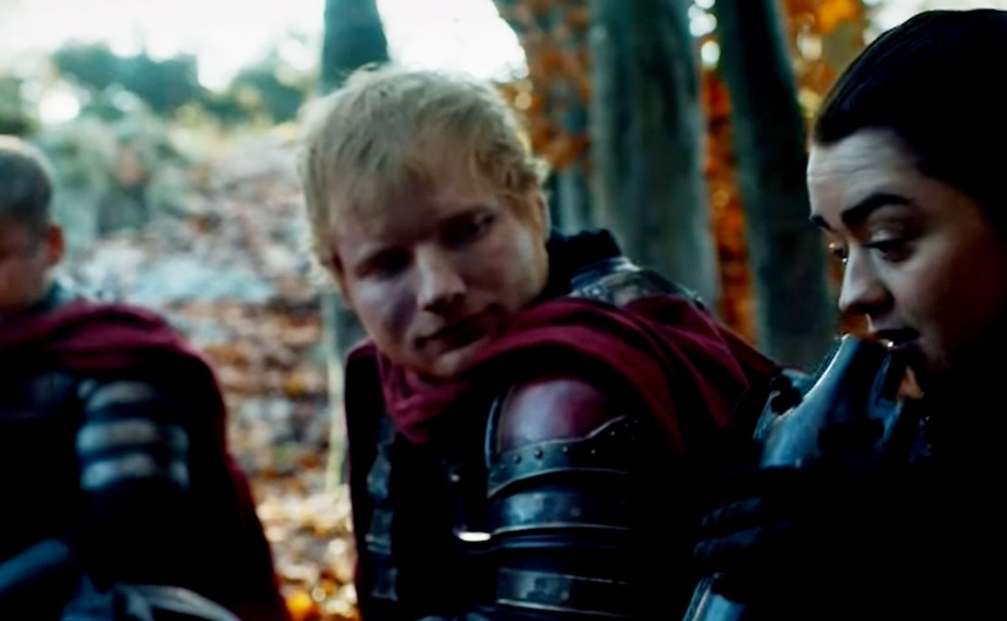 Fãs ficam surpresos com participação de Ed Sheeran em 'Game of Thrones'. Foto: Reprodução.