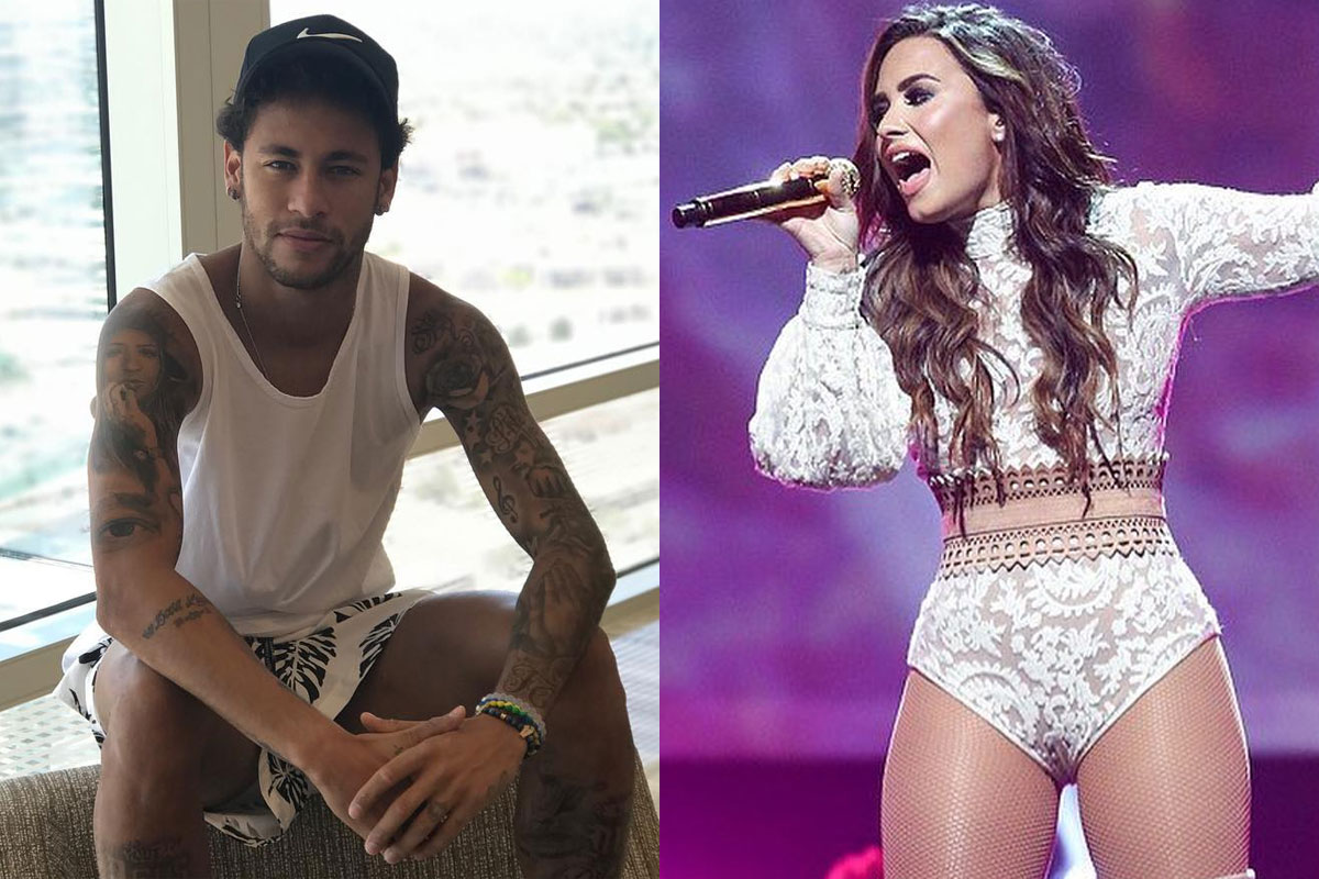 Neymar manda recado a Demi Lovato elogiando música nova