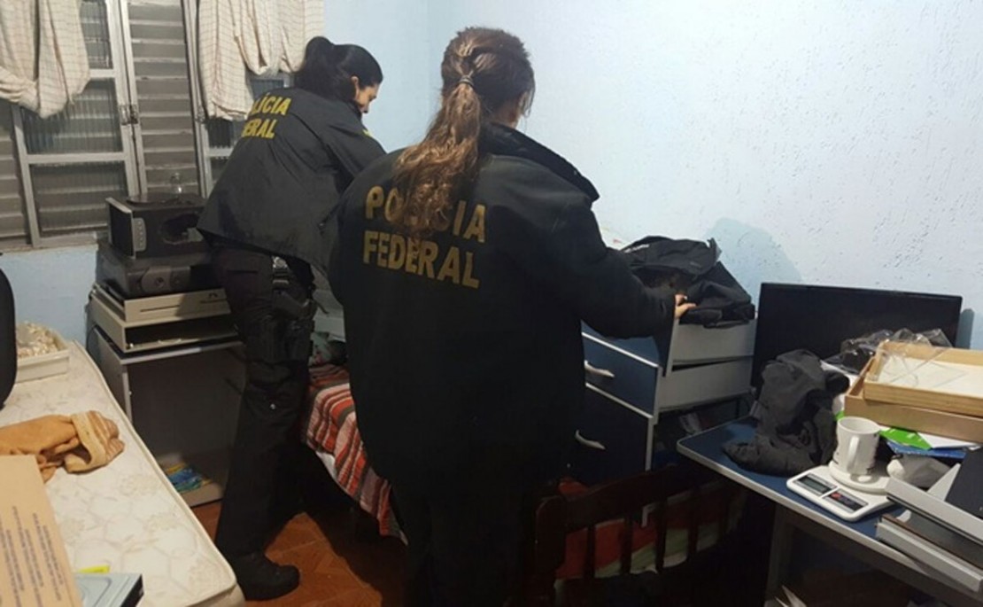 Preso suspeito de abusar e ameaçar crianças e adolescentes pelas redes sociais. Foto: Divulgação/Polícia Federal.