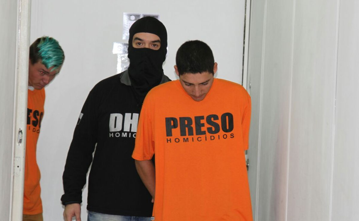 Trio foi preso após investigações da Polícia Civil. Foto: Gerson Klaina.