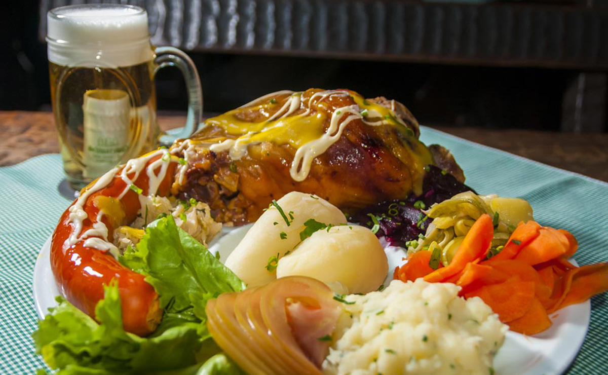 Eisbein é um dos pratos que serão servidos pelo Bar do Alemão na festa. Foto: Divulgação