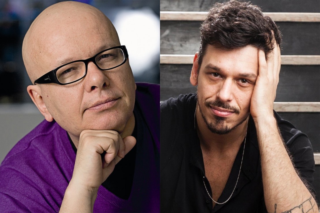 Aos berros, Marcelo Tas e João Vicente brigam em gravação de programa