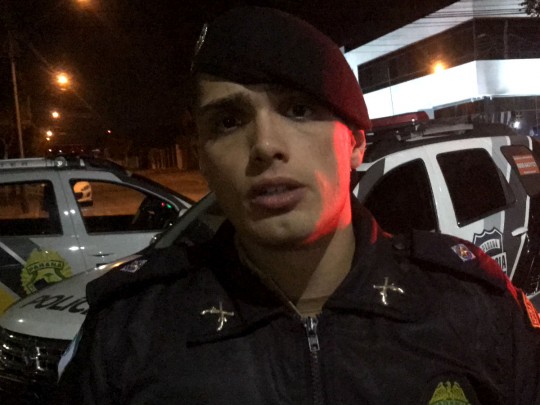 "Pelo tipo do crime, tudo indica que foi premeditado", definiu o tenente da PM. Foto: Lucas Sarzi.