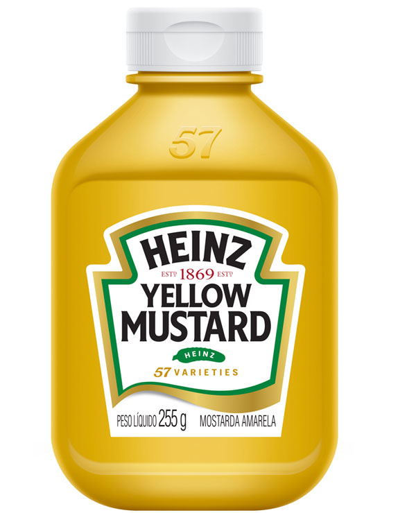 A interdição cautelar da mostarda amarela da Heinz vale para todos os lotes do produto que afirmam no rótulo não conter glúten. Foto: Reprodução.