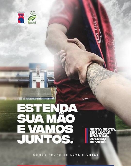 A campanha do Tricolor para o jogo contra o Luverdense. Foto: Reprodução/Facebook