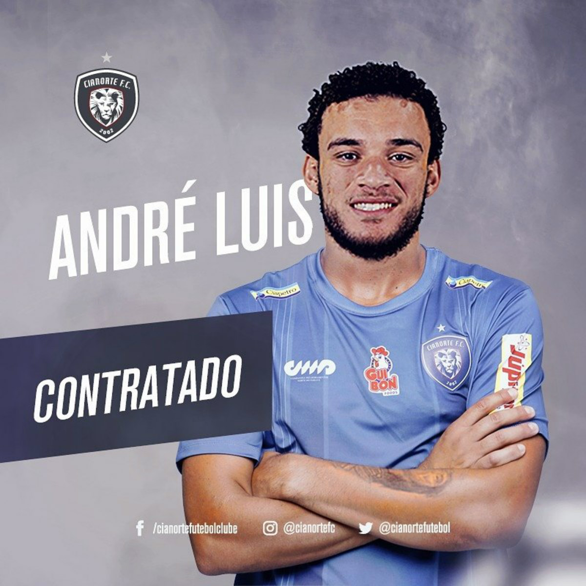 Destaque do Santa Cruz, atacante André Luis era cobiçado por Botafogo e Fluminense, mas Cianorte levou a melhor. Foto: Divulgação/Cianorte