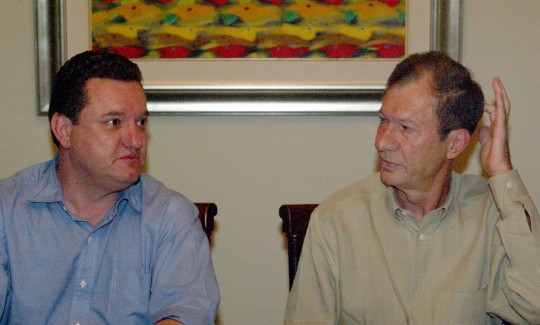 Marcus Coelho e Valmor Zimmemann deixaram o Atlético em 2002. Foto: Arquivo