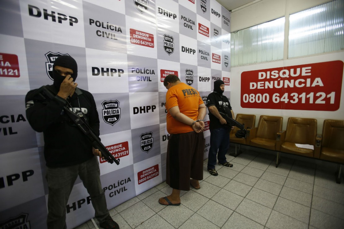 Jonathan Rocha, de 23 anos, suspeito da morte de Wilson Santiago Ramos, 40 anos, no Umbará. Foto: Fábio Alexandre