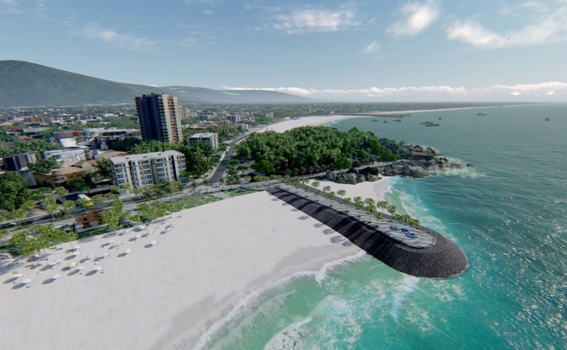 Projeto prevê engorda da praia de Matinhos, além de diversas outras obras de proteção e combate à erosão marinha. Foto: Divulgação/AEN