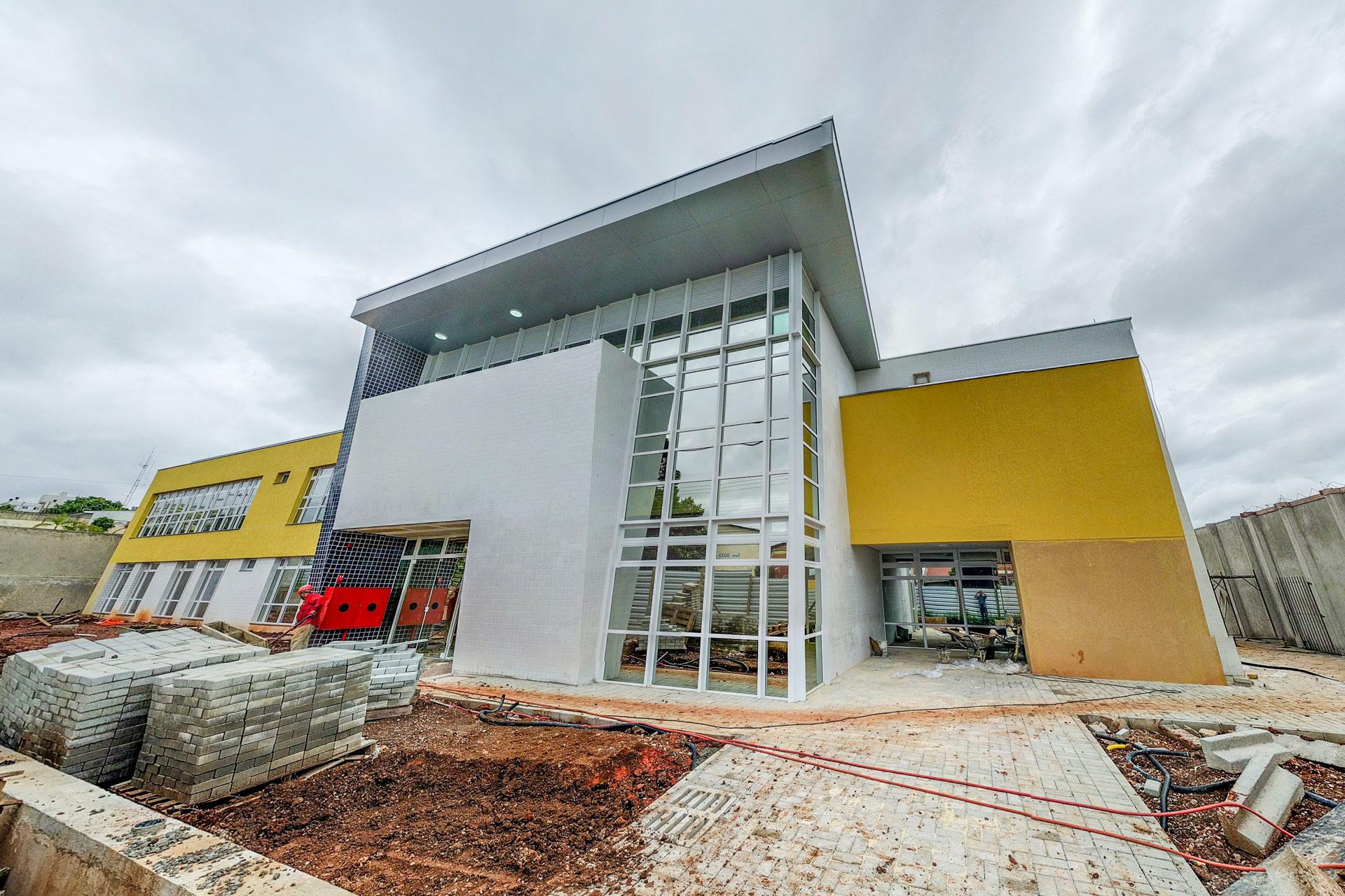 Repasse à obra da delegacia será interrompido. Foto: Prefeitura de Pinhais.