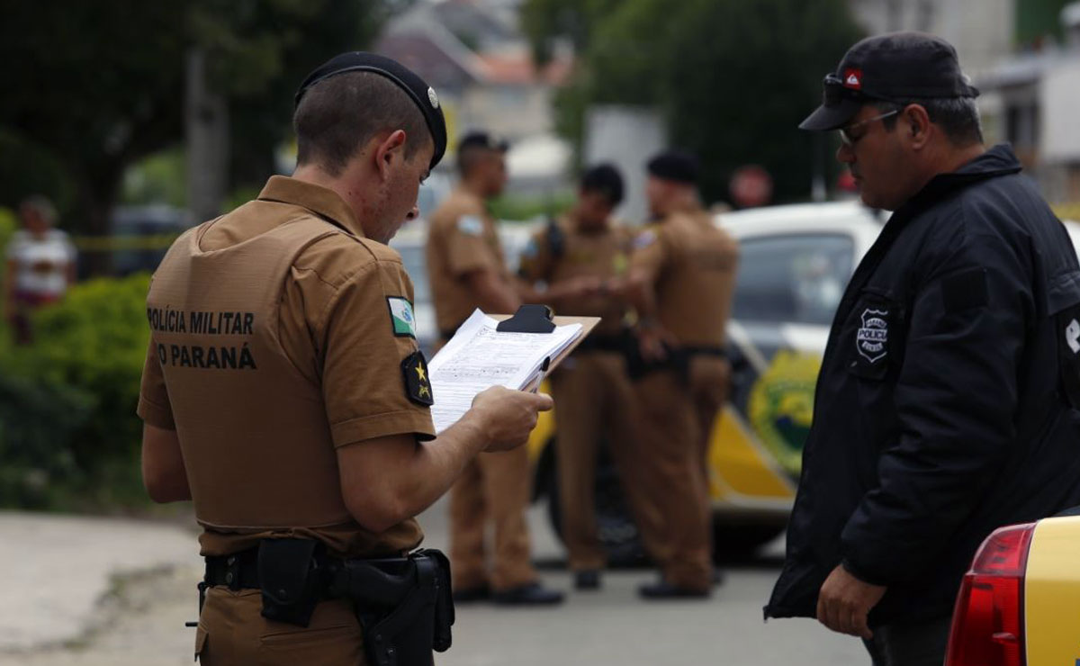 O crime ocorreu no início da tarde deste domingo em Pinhais, na RMC. Foto: Átila Alberti.