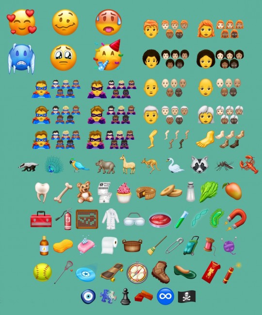 157 novos emojis serão liberados em 2018; lista inclui careca