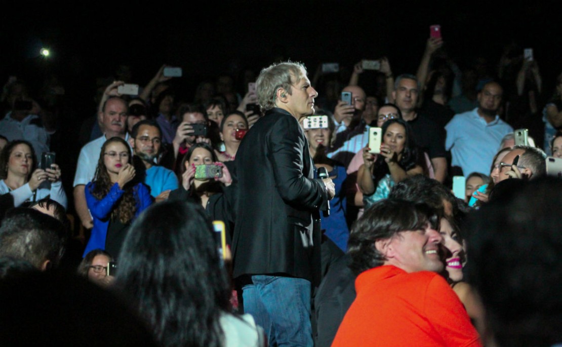 Michael foi para o meio do público. Foto: Caroline Hecke/Seven Entretenimento.