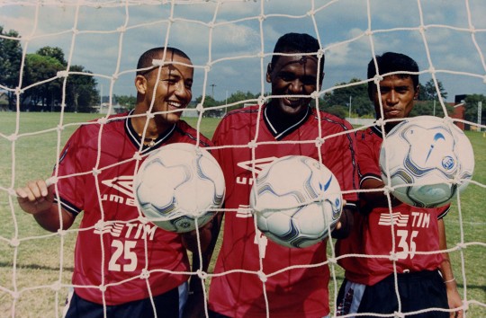 Alex Mineiro, Kléber e Adriano, a trinca de ouro do Atlético. Foto: Lucimar do Carmo/Arquivo Tribuna