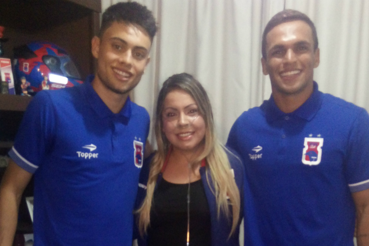 Itauana já recebeu a visita de jogadores do Tricolor, como Leandro Vilela e Róbson. Foto: Arquivo Pessoal