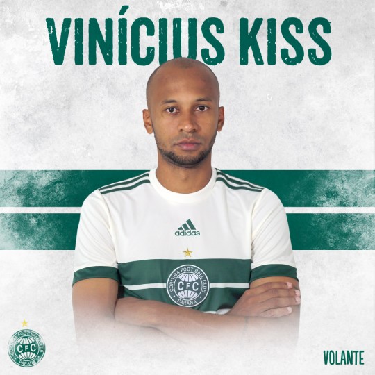 Vinicius Kiss, ex-Paraná, também já foi confirmado pelo Verdão. Foto: Divulgação.