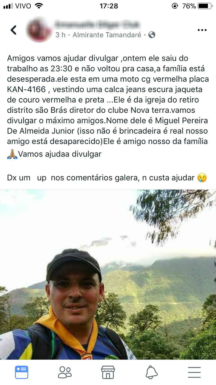 Foto: Reprodução/Facebook