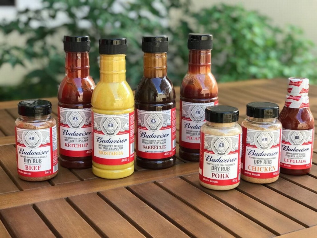 Serão oito molhos para carne com a marca da cerveja. Foto: Divulgação