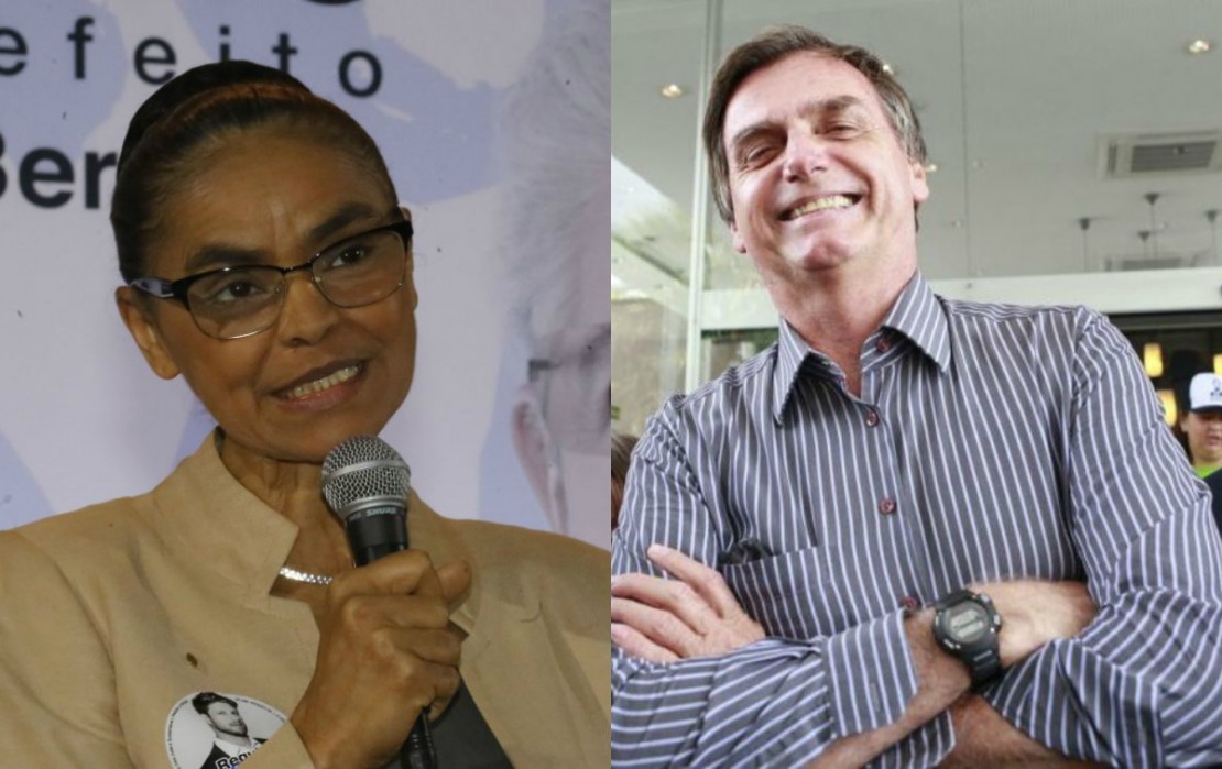 Marina entrou na justiça contra Bolsonaro por invasão à página de Facebook. Fotos: Pedro Serapio e Marcelo Andrade/Arquivo