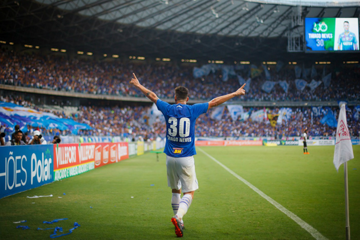 Thiago Neves é o líder do Cruzeiro em campo. Raposa agora quer faturar o Brasileirão. Foto: Vinnicius Silva/Cruzeiro