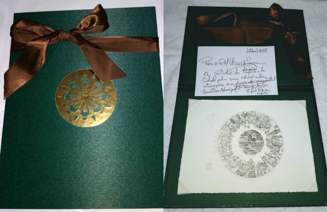 Guarda Municipal foi homenageado pelo prefeito Rafael Greca. Foto: Reprodução/Facebook