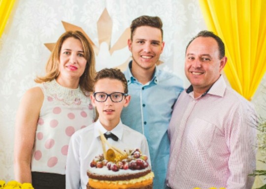 Família feliz e consciente de que a fama durou o tanto que tinha que durar. Foto: Arquivo Pessoal