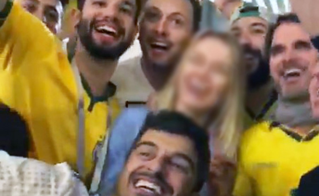 Brasileiros insultam mulher na Copa da Rússia. Foto: Reprodução/Intagram.