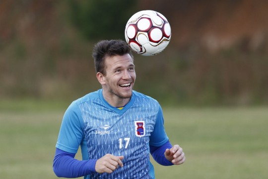 Eduardo Brock foi o capitão do Tricolor na campanha do acesso. Foto: Jonathan Campos.