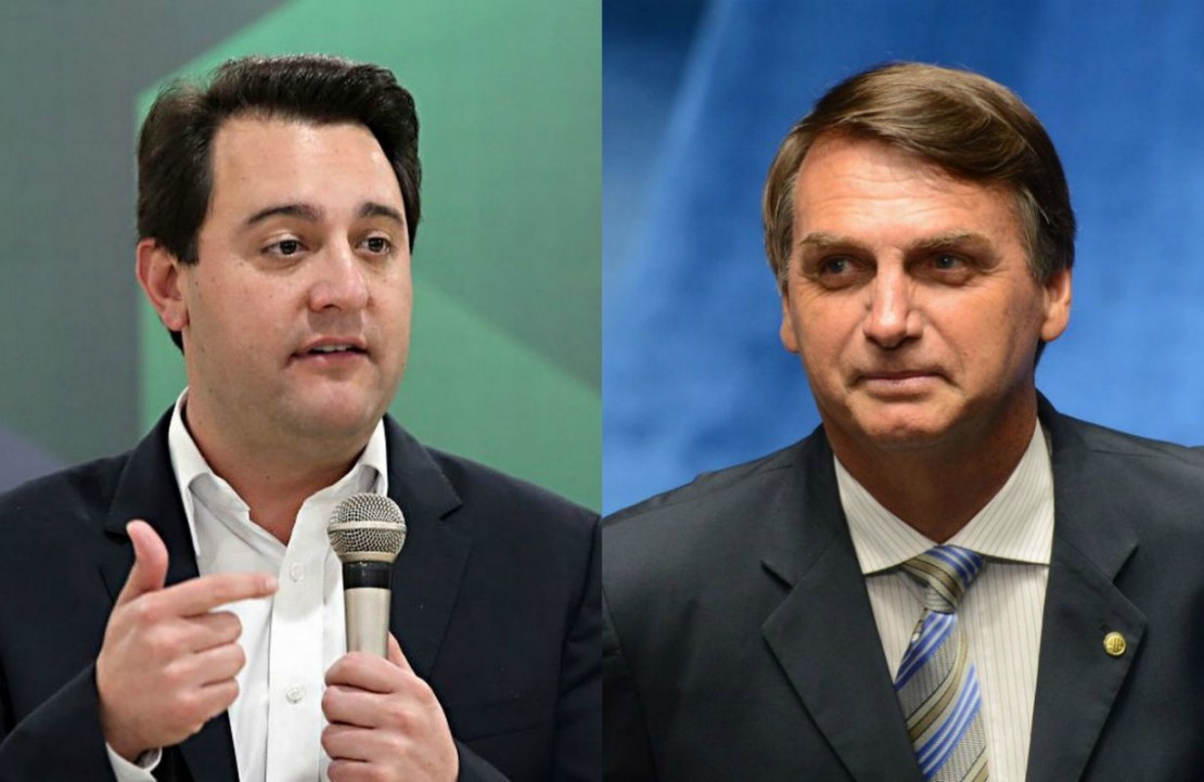 Montagem por Tribuna do Paraná. Foto Ratinho: Albari Rosa/Arquivo/Gazeta do Povo. Foto Bolsonaro: Agência senado