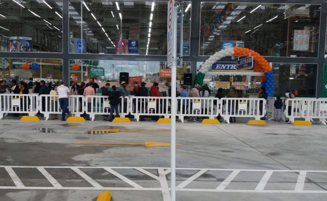 Unidade do Atacadão, do Carrefour, foi inaugurada ontem. Foto: Colaboração/Leitor.