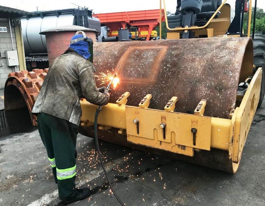 Polícia Federal encontra cocaína em rolo compressor. Foto: Divulgação/PF