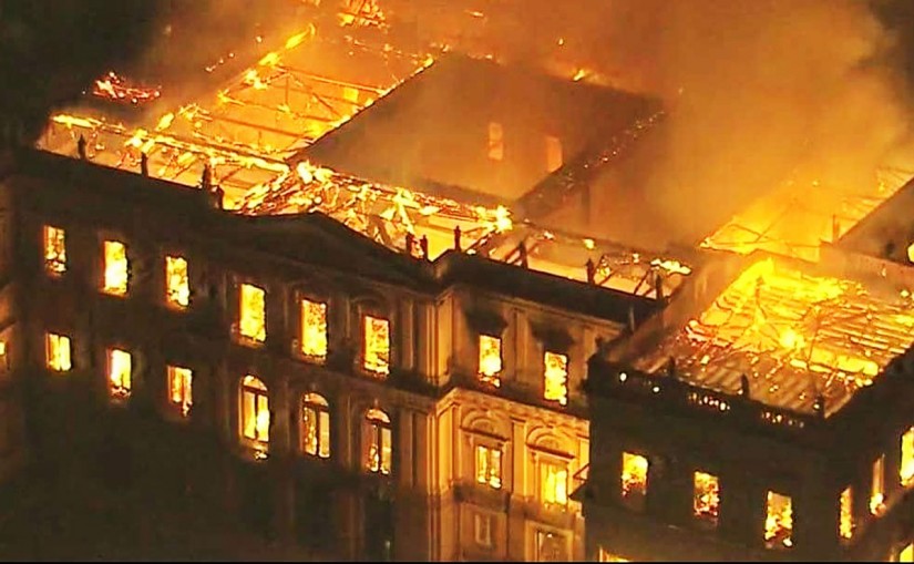 Resultado de imagem para incendio museu nacional