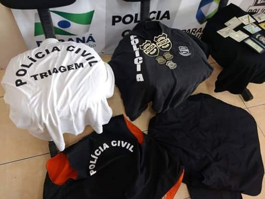 Material aprendido junto com falso delegado