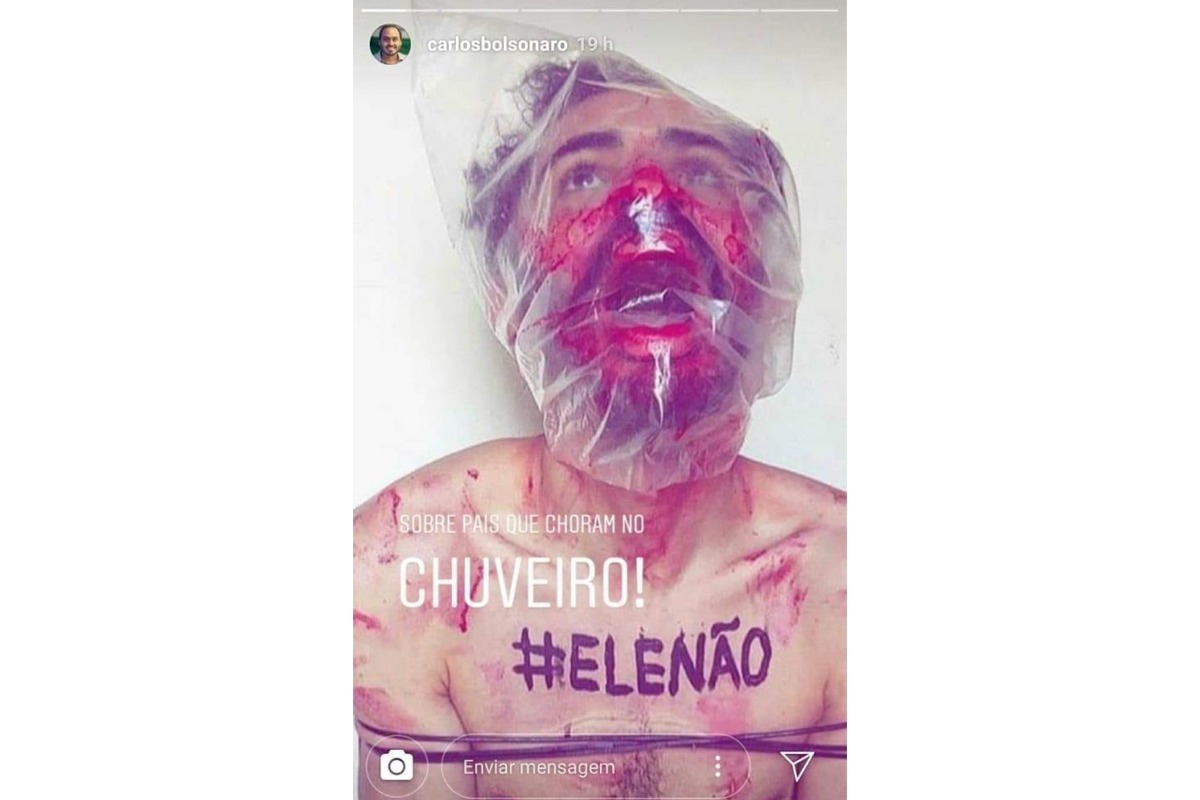 Imagem postada nas redes sociais de Carlos Bolsonaro. Foto: Reprodução/InstagramFoto: Reprodução/Instagram