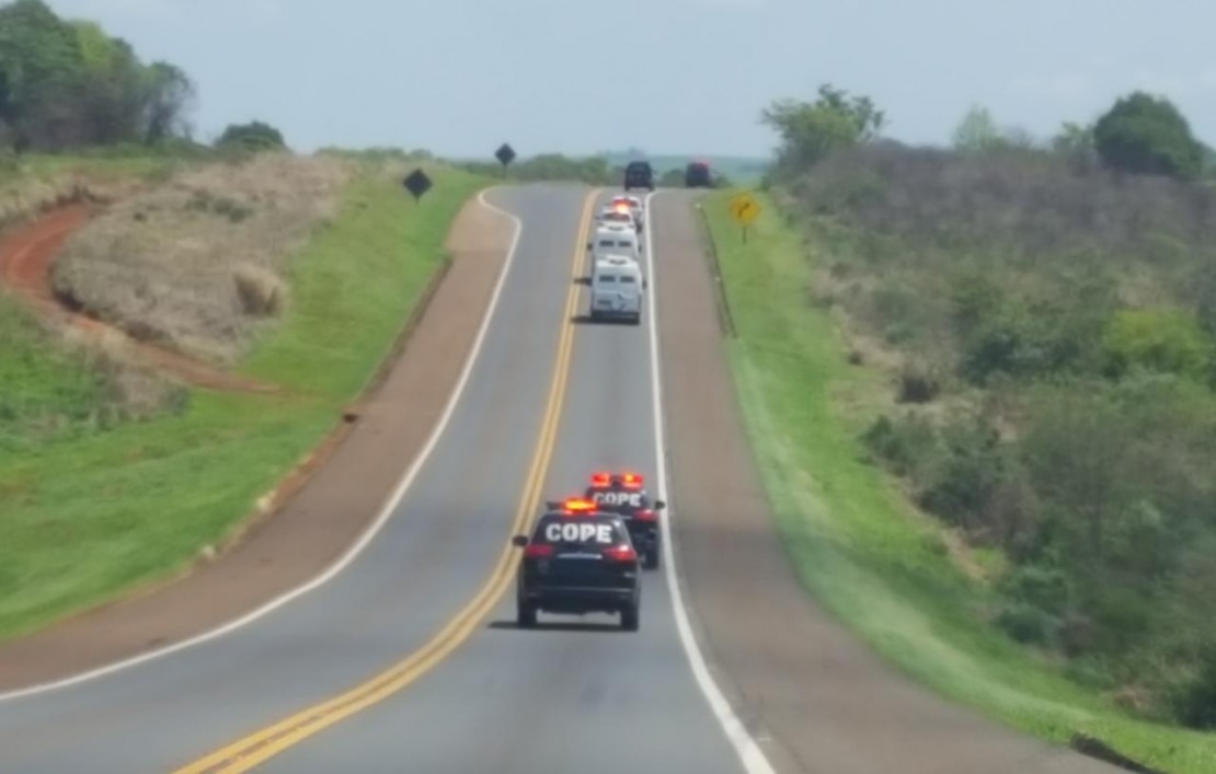Presos foram transferidos para Cascavel, no interior do estado. Foto: Divulgação/Sesp