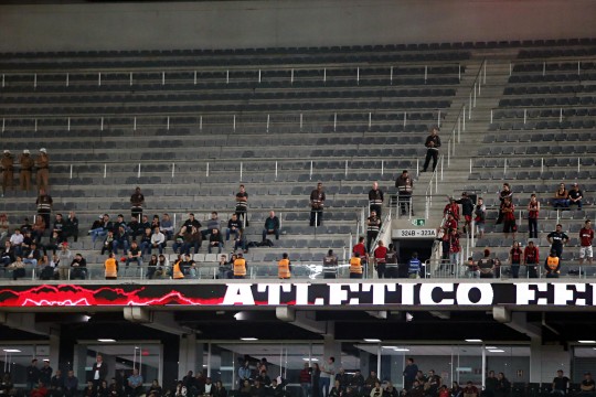 Medida "abraçada" pelo Atlético tem afastado torcedores da Arena da Baixada. Foto: Albari Rosa.