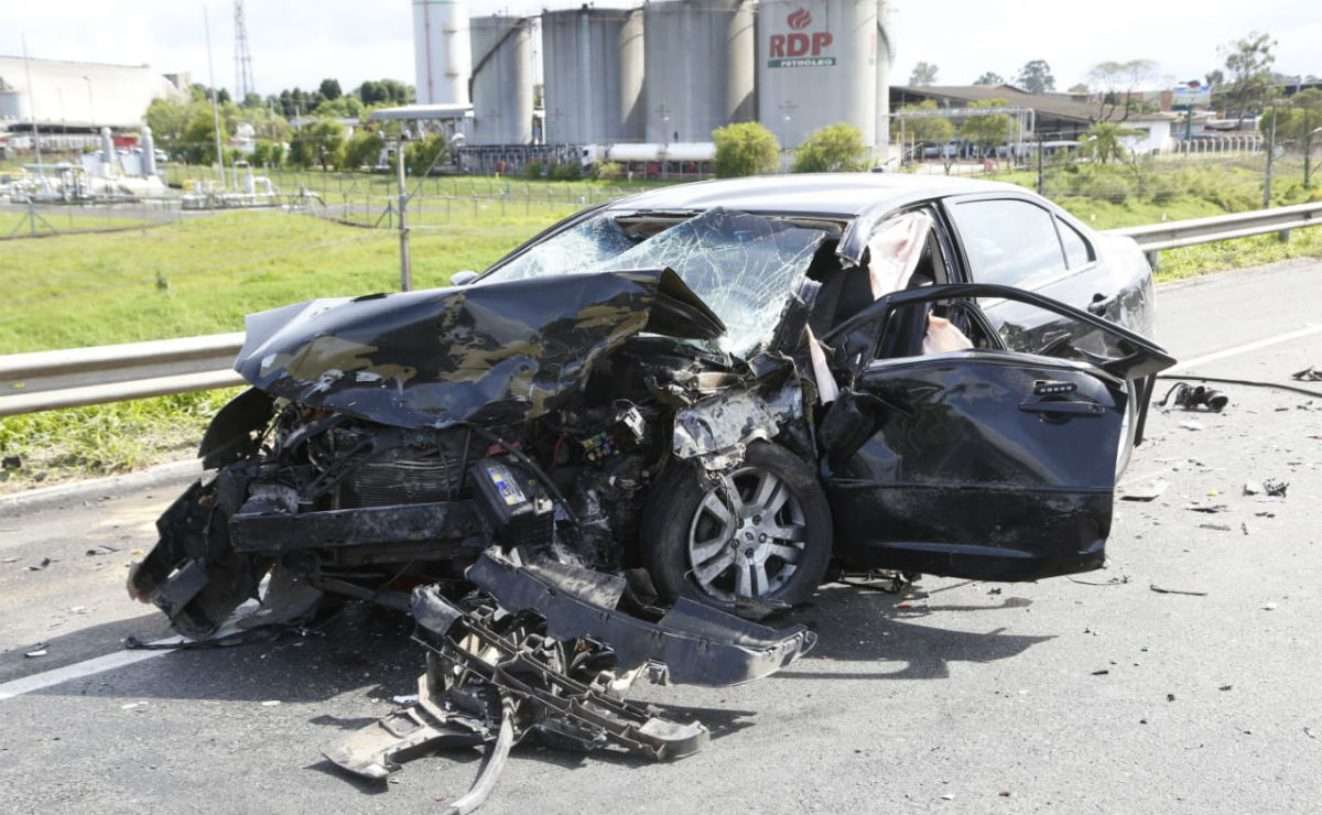 Acidente grave em Araucária, na Região Metropolitana de Curitiba.