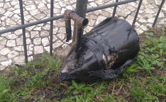 Suposta bomba é encontrada no Terminal do Capão Raso, em Curitiba.