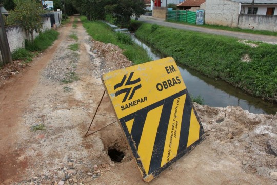 Obras da Sanepar ficaram paralisadas por anos devido à defasagem das tarifas. Foto: Átila Alberti/Arquivo/Tribuna do Paraná
