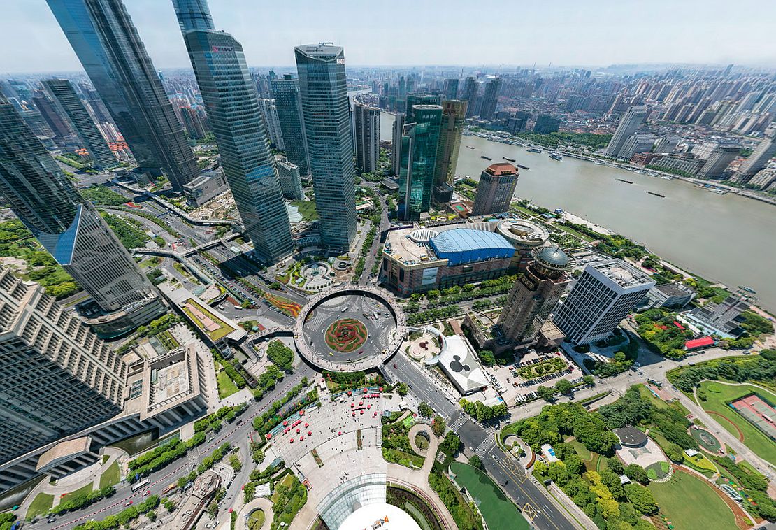Xangai, vista do alto, e por ângulos que você nunca sonhou
