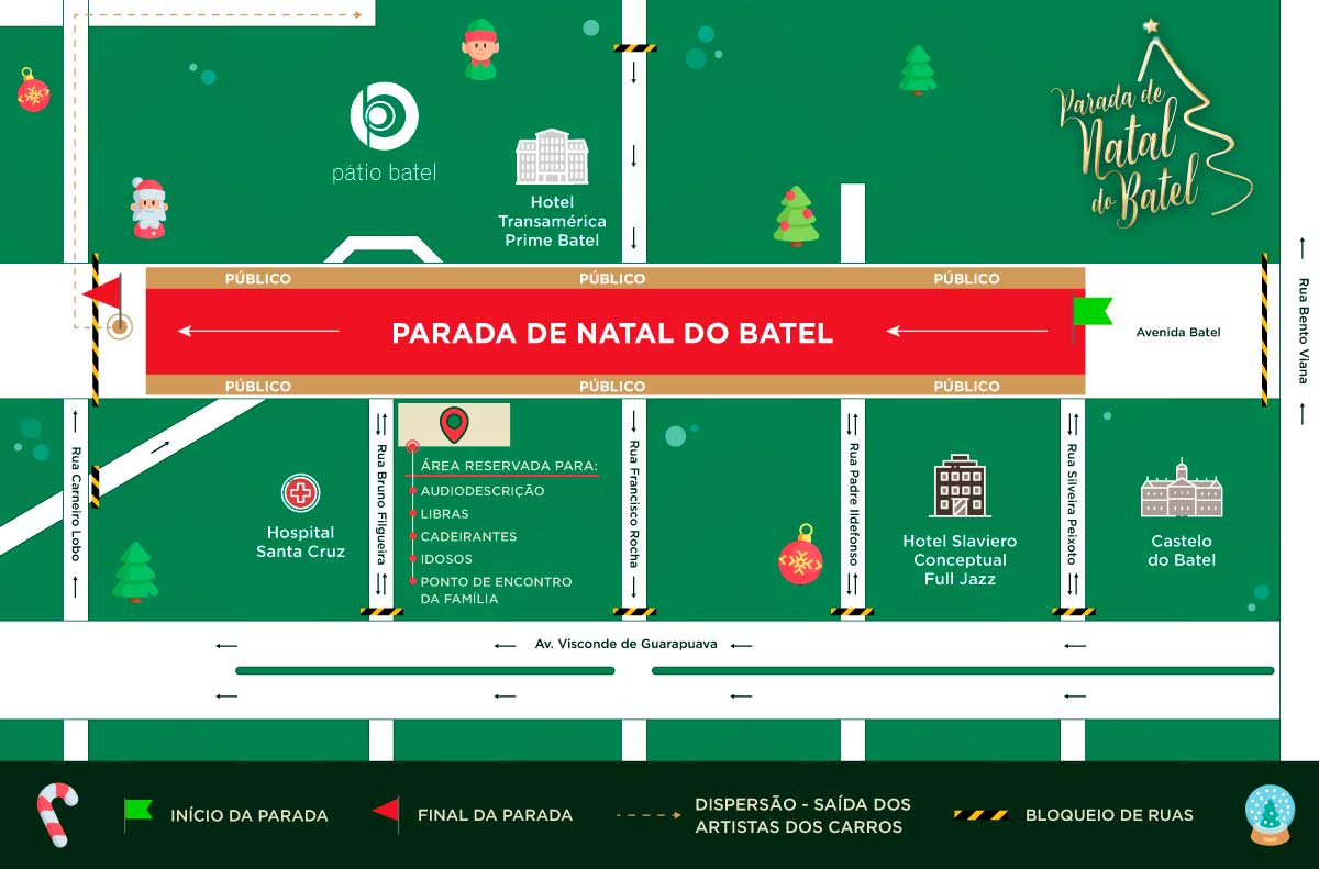 Parada de Natal do Batel em Curitiba